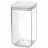 Borcan pentru depozitare Brabantia Tasty+ 1001157, 1,6 l, Transparent/ Gri deschis