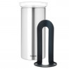 Brabantia 646989 Coffee Capsule Storage Jar, Holds up to 18 capsules, Stainless steel, Fingerprint-resistant, Silver
