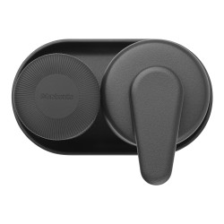 Set of 2 Brabantia SinkStyle 1008504 dispensers, suitable for hand and dish soap, 200 ml, mineralized finish, dark gray