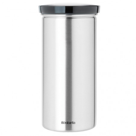 Буркан за 18 броя кафе-капсули Brabantia Matt Steel Fingerprint Proof, Grey