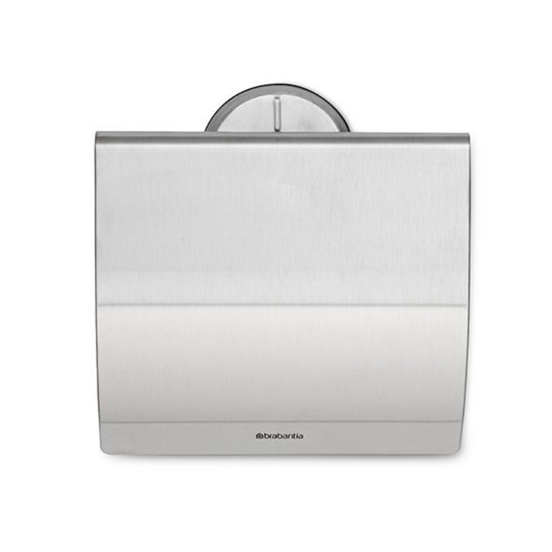 Brabantia Profile 90300305 Toilet Paper Holder, Wall-mounted, Corrosion-resistant, Matte/Stainless Steel