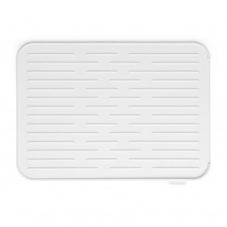 Brabantia SinkSide 1000207 Silicone Dish Drying Mat, 43.5 x 32.5 cm, Foldable, Light Gray