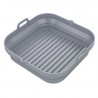 Set 2 forme din silicon pentru Airfryer Klausberg KB 7790, 21x20.3 cm, Pana la 230°C, Fara BPA, Gri