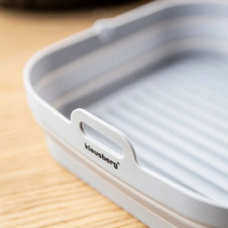 Силиконова вложка за Airfryer Klausberg KB 7790, 21х20.3х6.5 см, -40-230C, Без BPA, 2 бр, Сив