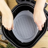 Силиконова вложка за Airfryer Klausberg KB 7789, 20х21.3х6.5 см, -40-230C, Без BPA, 2 бр, Сив