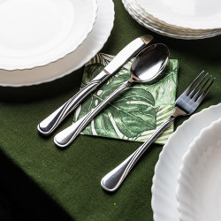 Комплект чинии Kinghoff KH 1875, 18 части, За 6 души, Порцелан, Бял