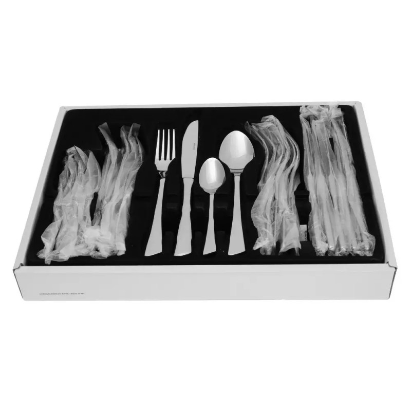 Set tacâmuri Kinghoff KH 1512, 24 piese, Pentru 6 persoane, Oțel inoxidabil, Argint