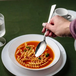 Комплект прибори за хранене Kinghoff KH 1512, 24 части, Неръждаема стомана, Инокс