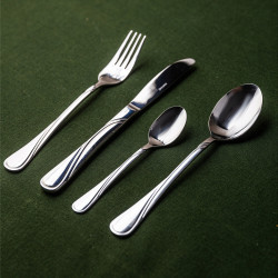 Kinghoff KH 3504 72-Piece Cutlery Set, Serves 12, Carrying Case, Stainless Steel, Silver