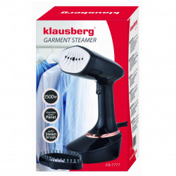 Klausberg KB 7777 Steam Iron, 1500W, 400ml, Vertical Ironing, Ceramic Soleplate, Black/Rose Gold