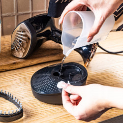 Klausberg KB 7777 Steam Iron, 1500W, 400ml, Vertical Ironing, Ceramic Soleplate, Black/Rose Gold