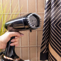 Klausberg KB 7777 Steam Iron, 1500W, 400ml, Vertical Ironing, Ceramic Soleplate, Black/Rose Gold