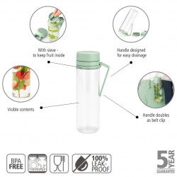 Бутилка Brabantia Make&Take 500ml Jade Green, с цедка