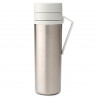 Brabantia Make&Take Insulated Bottle 1008488, 500 ml, Double-walled, BPA-free, Stainless Steel/Light Gray