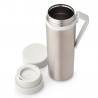 Θερμοκύπελλο Brabantia Make&Take 1008488, 500 ml, διπλό τοίχωμα, χωρίς BPA, Inox/ανοιχτόχρωμο