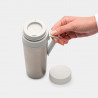 Sticla thermos Brabantia Make&Take 1008488, 500 ml, Perete dublu, Fara BPA, Argintiu/Gri deschis