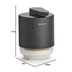Дозатор за течен сапун Brabantia MindSet Mineral Infinite Grey