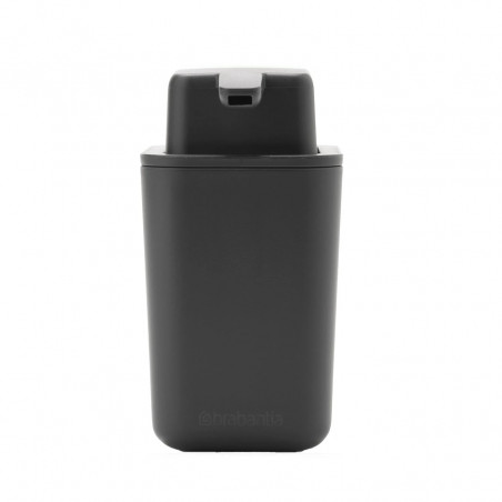 Brabantia SinkSide Liquid Soap Dispenser 1003313, 250 ml, Easy to Clean, Rubber Base, Dark Gray