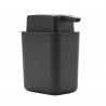 Brabantia SinkSide Liquid Soap Dispenser 1003313, 250 ml, Easy to Clean, Rubber Base, Dark Gray