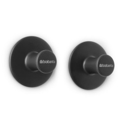 Σετ 2 κρεμάστρων Brabantia ReNew 1003485, Περιλαμβάνεται σετ τοποθέτησης, Μέχρι 2 kg, Σκούρο γκρι