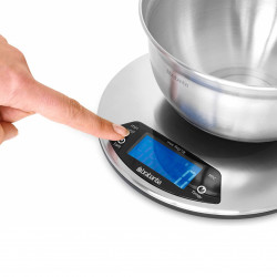 Brabantia Profile Kitchen Scale 646998, Up to 5 kg, 3 x AAA, TARE, Digital Display, Stainless Steel/Matte