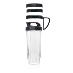 Blender Alpina Nutrition, 4 lame, 1200 W, 1 L, Fara BPA, Inox/Negru