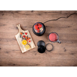 Alpina Nutri Blender, 4 blades, 1200 W, 1-liter container, BPA-free, Stainless Steel/Black