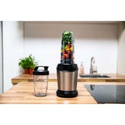 Alpina Nutri Blender, 4 blades, 1200 W, 1-liter container, BPA-free, Stainless Steel/Black