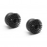 Set of 2 replacement brushes for the Brabantia SinkSide 1003319 dispenser, Easy to replace, Polyester, Dark gray