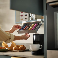 Joseph Joseph CupboardStore 851667 Coffee Capsule Drawer, 28 cm, Shelf-Mounted, Plastic, Gray