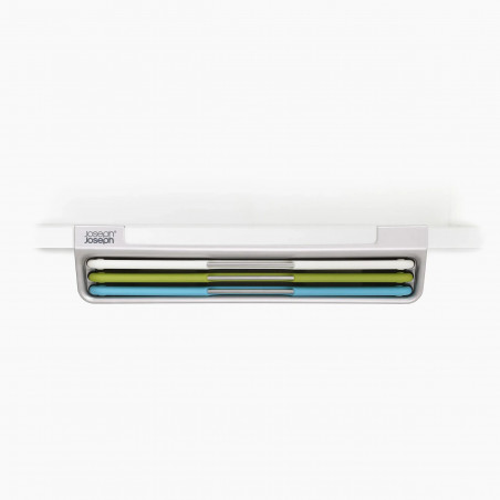 Joseph Joseph Folio Slim 3-Piece Cutting Board Set 60235, 36x28 cm, Double-Sided, Under-Shelf Mount, Multicolor