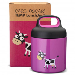 Termos alimentare pentru copii Carl Oscar 109102, 300 ml, Mentine mancarea calda pana la 4 ore, VacuumShield, Fara BPA, Violet