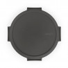 Brabantia Make&Take Salad Bowl 1006302, 1.3 L, Airtight Seal, BPA-Free, Dark Gray