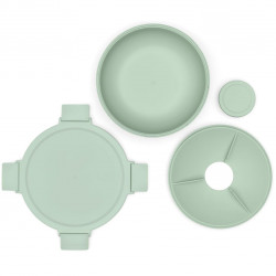 Brabantia Make&Take Salad Bowl 1006303, 1.3 L, Airtight Seal, BPA-Free, Green