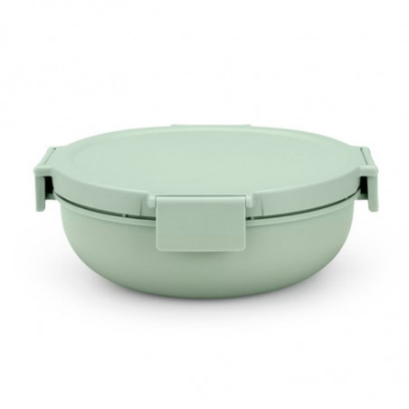 Brabantia Make&Take Salad Bowl 1006303, 1.3 L, Airtight Seal, BPA-Free, Green
