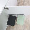 Brabantia Sort&Go ξεχωριστός κάδος 1005513, 2x12 l, Τοποθέτηση σε πόρτα ντουλαπιού κουζίνας, Γκρι/πράσινο