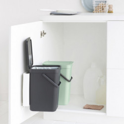 Кош за смет за разделно събиране Brabantia Sort&Go 2x12L, Dark Grey & Jade Green