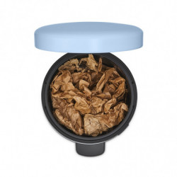 Κάδος με πεντάλ Brabantia NewIcon 1005532, 12 l, Ομαλό κλείσιμο, Αντιολισθητική βάση, Γαλάζιο