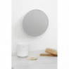 Oglindă de perete Brabantia MindSet Mineral 1005691, 5x mărire, Suport magnetic, Rezistent la coroziune, Acoperire minerală, Alb