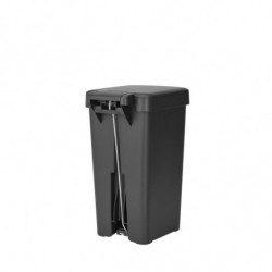 Cos de gunoi cu pedala Brabantia StepUp 1008476, 10 L, Materiale ecologice, Deschidere mare, Gri Inchis