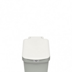 Кош за боклук с педал Brabantia StepUp 1008480, 16 л, Екологични материали, Голям отвор, Светлосив