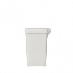 Κάδος απορριμμάτων με πεντάλ Brabantia StepUp 1008480, 16 L, Οικολογικά υλικά, Μεγάλο άνοιγμα, Ανοιχτό γκρι