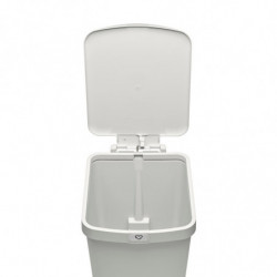 Brabantia StepUp 1008483 Pedal Bin, 25 L, Eco-friendly materials, Large opening, Light gray