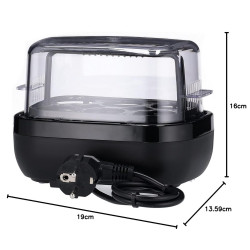 Severin EK 3166 tojásfőző, 420W, 6 tojás, hangjelzés, állítható keménységi szint, fekete/ezüst színű