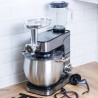 Κουζινομηχανή με ατσάλινο μπολ Royalty Line RL-PKM2800BG, 6 ταχύτητες, 2800W, 12 l, Μπλέντερ 1,5 λίτρο, Μίξερ, Μύλος κρέατος, Inox