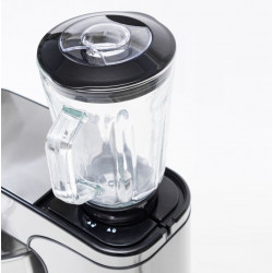 Κουζινομηχανή με ατσάλινο μπολ Royalty Line RL-PKM2800BG, 6 ταχύτητες, 2800W, 12 l, Μπλέντερ 1,5 λίτρο, Μίξερ, Μύλος κρέατος, Inox