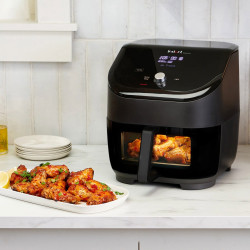 Φριτέζα ζεστού αέρα Instant Pot Vortex Plus Clearcook 140309701, 1700W, 5,7 l, 6 προγράμματα, 35-205C, Εσωτερικό φως, Μαύρο