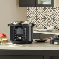 Multicooker Instant Pot PRO 6 112016701, 1200W, 5.7 L, Vas otel inoxidabil, 28 programe, 11 sisteme de siguranta, Negru