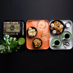 Trebonn Pile S Serving Tray 1723122, 31x24.5 cm, Melamine, Dishwasher Safe, Coral