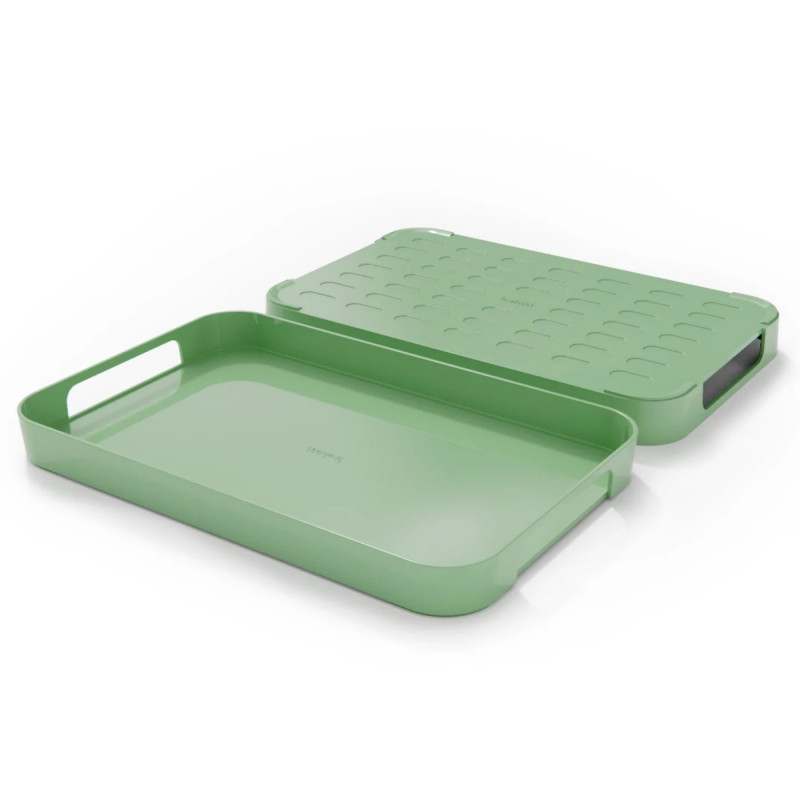 Trebonn Pile XL Serving Tray 1723113, 51x32.5 cm, Melamine, Dishwasher Safe, Green
